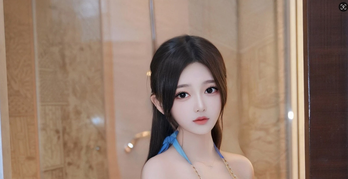 奶茶味的包子蓝色比基尼服饰秀丰腴身材完美诱惑_