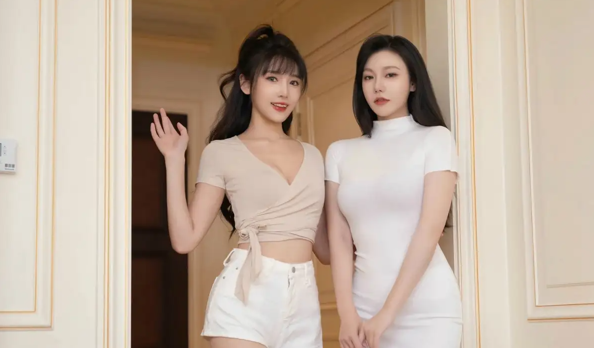 9806_女天使合集陆萱萱＆安然anran感性姐妹花网状丝贴身_