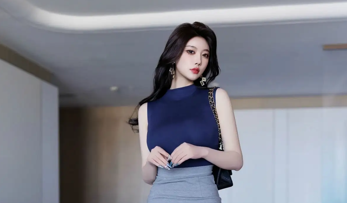 9857_女天使杨晨晨yome感性ol服饰黑色拨人心弦的贴身衣_